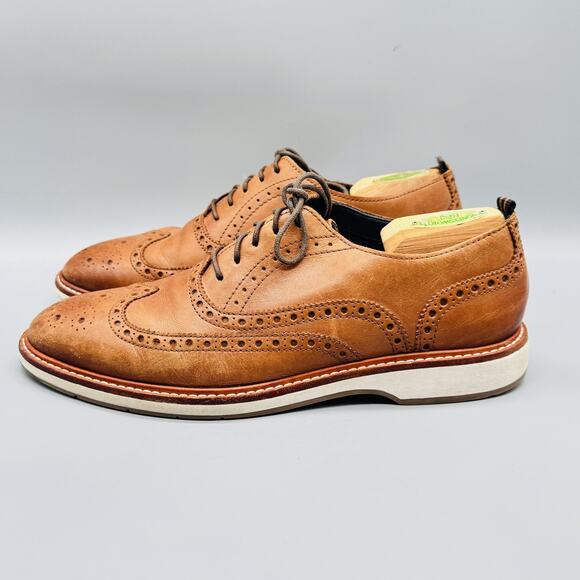 Cole Haan Shoes Mens 9.5 Brown Leather Grand 360 Wingtip Oxford Dress Brogue main image 10